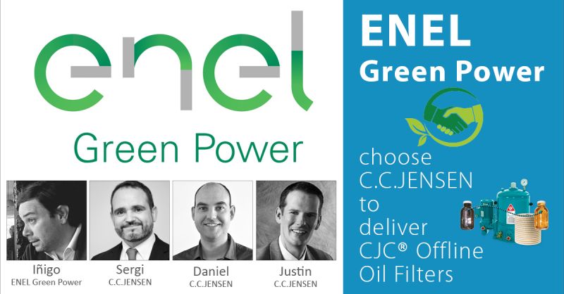 C.C.JENSEN A/S on LinkedIn: #enel #egp #wtg #co2savings #greensolutions  #offlineoilfiltration #cjc