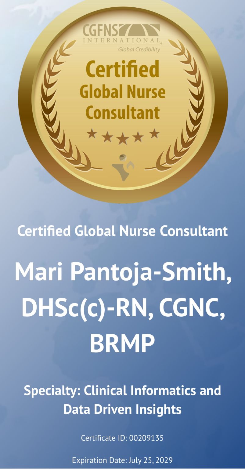 Mari Pantoja Smith MSN RN CGNC BRMP on LinkedIn: I m happy to share Mari Pantoja Smith MSN RN CGNC BRMP on LinkedIn: I m happy to share