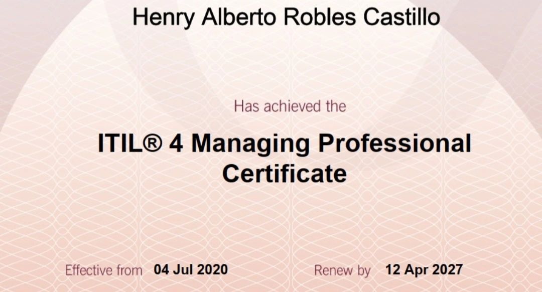 Henry Robles on LinkedIn: It´s to me a pleasure share you my renew Henry Robles on LinkedIn: It´s to me a pleasure share you my renew