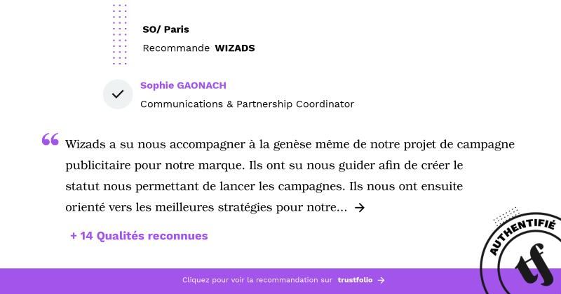 Wizads I Agence Social Ads experte en algorithme et stratégie Paid on LinkedIn: #socialads #stratégiedigitale #partenariat #merci #hôtellerie #soparis