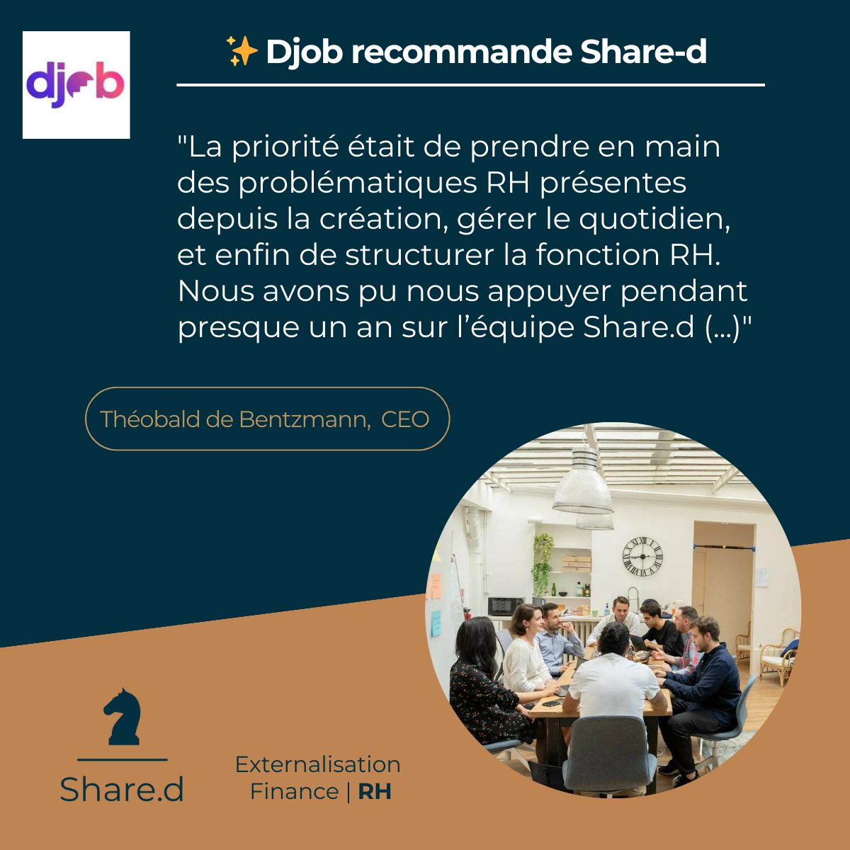 Share.d on LinkedIn: ✨ Success ✨ Djob recommande Share-d 👌   👉 Management de transition…