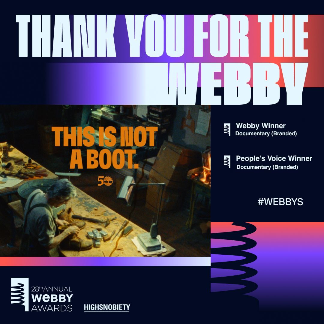 Kwynn Butts on LinkedIn: We're Webby winners! Our Timberland ...