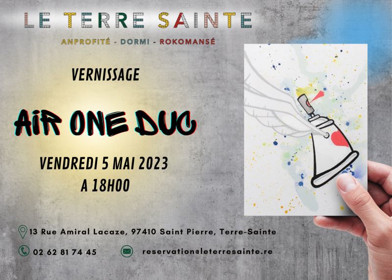 Saint-Pierre : vernissage de l'exposition d'Air 1 Duc