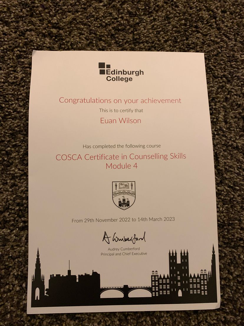 Euan Wilson on LinkedIn: Very pleased to have completed my Cosca Euan Wilson on LinkedIn: Very pleased to have completed my Cosca