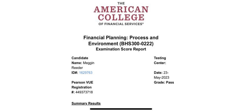 Meggin Reeder on LinkedIn: HS300 Passed Meggin Reeder on LinkedIn: HS300 Passed