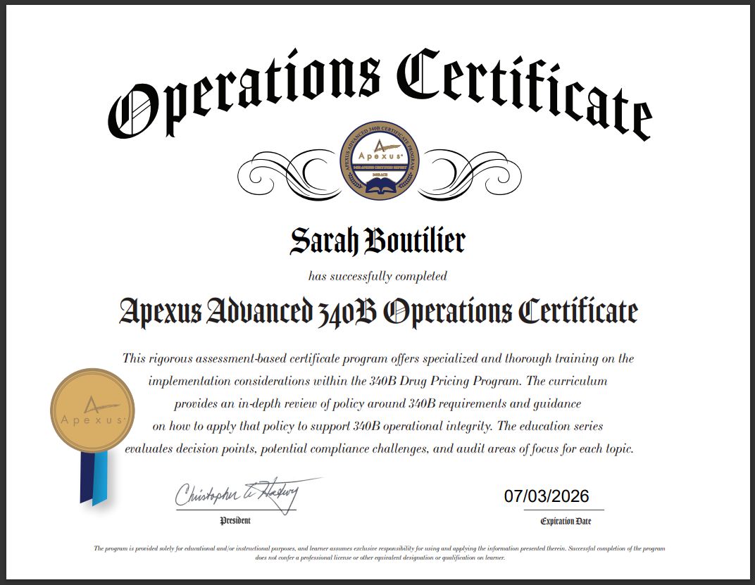 Sarah Boutilier MBA H ACE on LinkedIn: I recently passed my Apexus Sarah Boutilier MBA H ACE on LinkedIn: I recently passed my Apexus