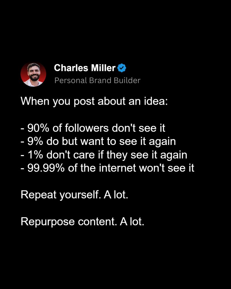 Charles Miller on LinkedIn: You'll get tired of your story and