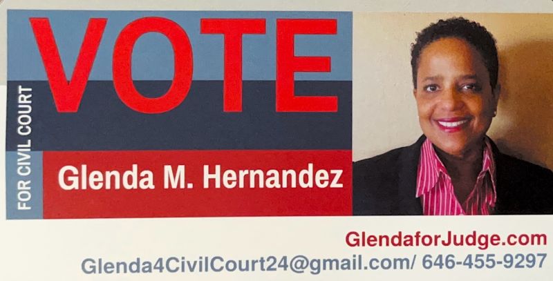 Glenda M Hernandez on LinkedIn: GLENDA FOR QUEENS CIVIL COURT Glenda M Hernandez on LinkedIn: GLENDA FOR QUEENS CIVIL COURT