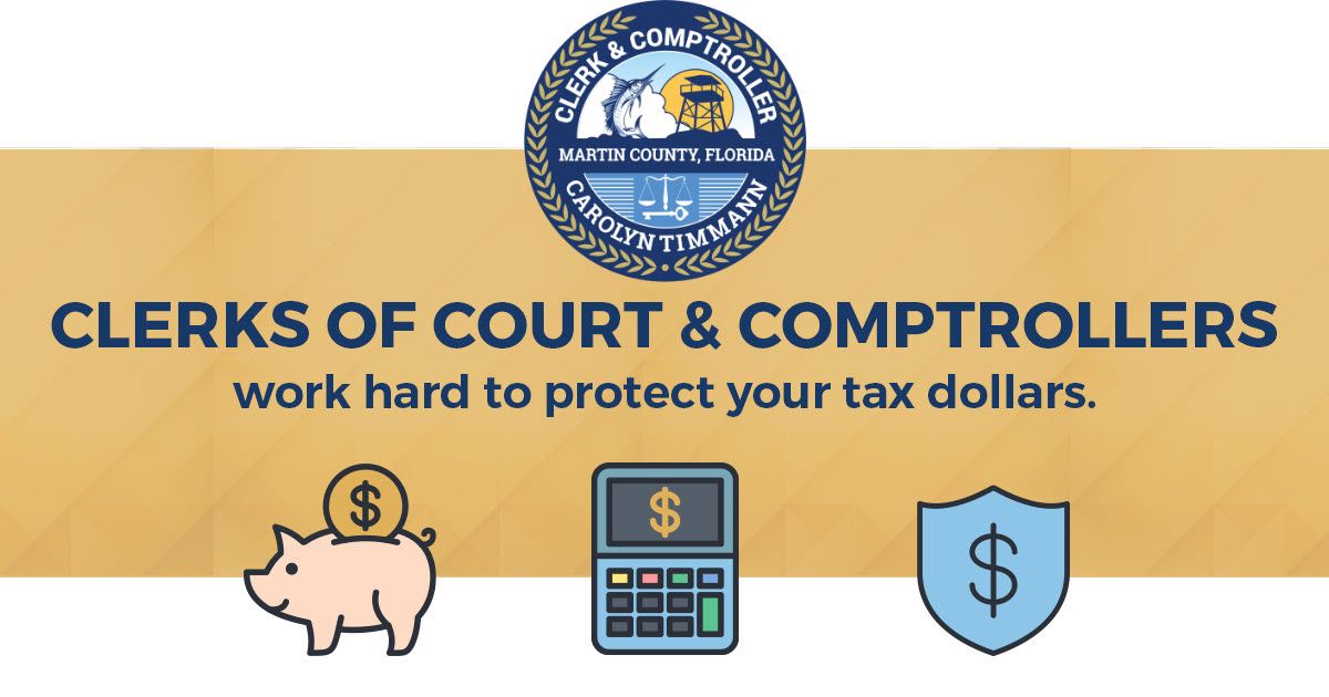 Clerk of the Circuit Court Comptroller Martin County on LinkedIn: # Clerk of the Circuit Court Comptroller Martin County on LinkedIn: #