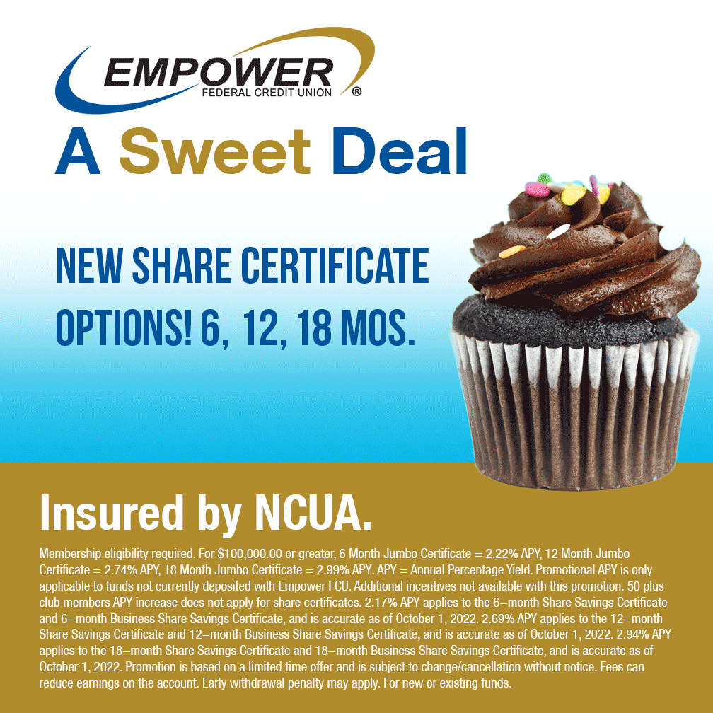 Empower Federal Credit Union on LinkedIn: Share Certificates with a Empower Federal Credit Union on LinkedIn: Share Certificates with a