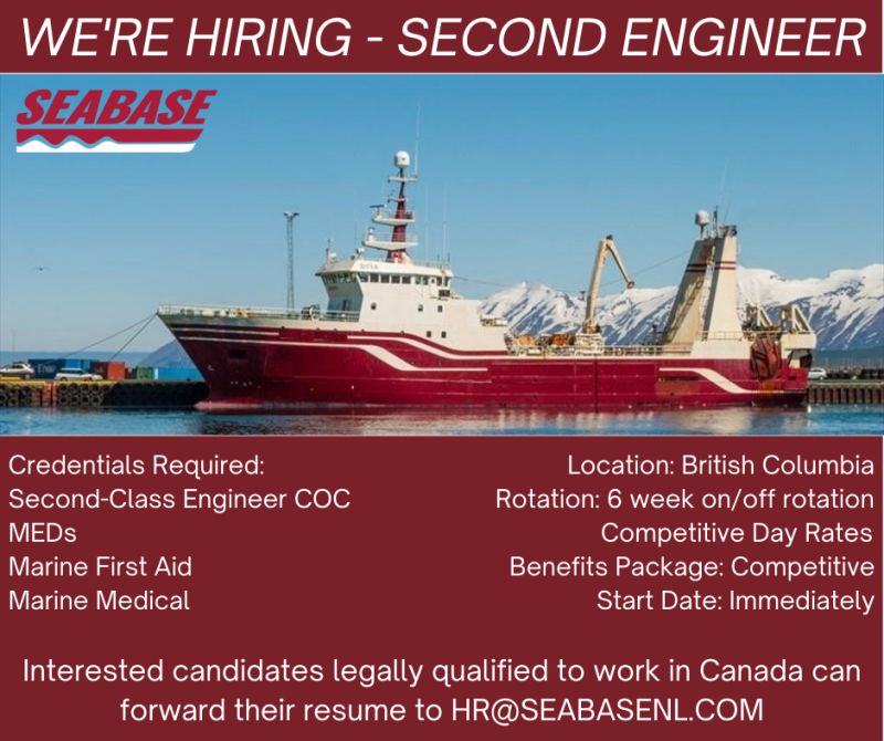 Seabase Newfoundland Limited on LinkedIn: #jobs #fishing #careers