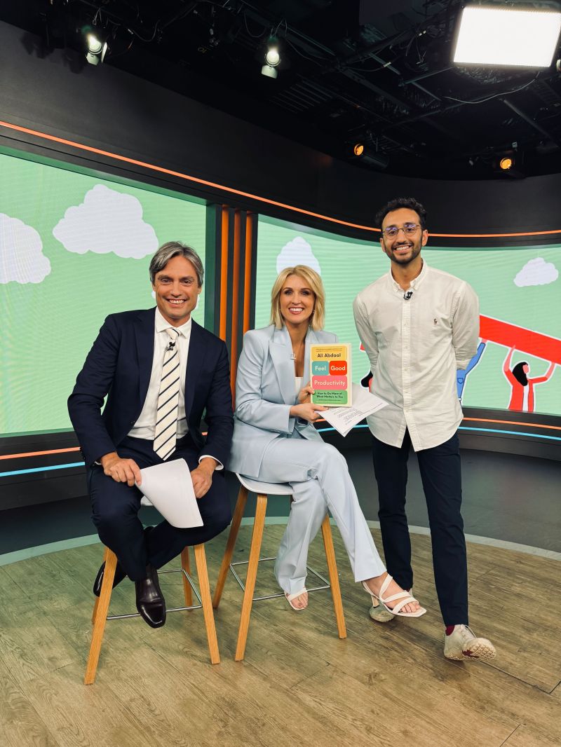 Ali Abdaal on LinkedIn: First time on TV! I was interviewed for The Today  Show in Australia, to…