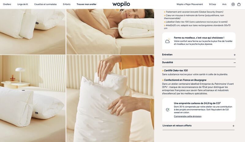 L'oreiller de luxe comme à l'hôtel : définition et présentation – Wopilo