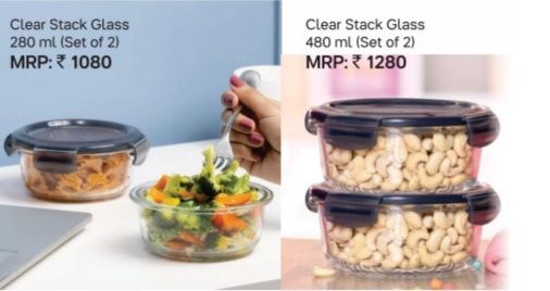 Introducing the Clear Stack Glass set - Tupperware India