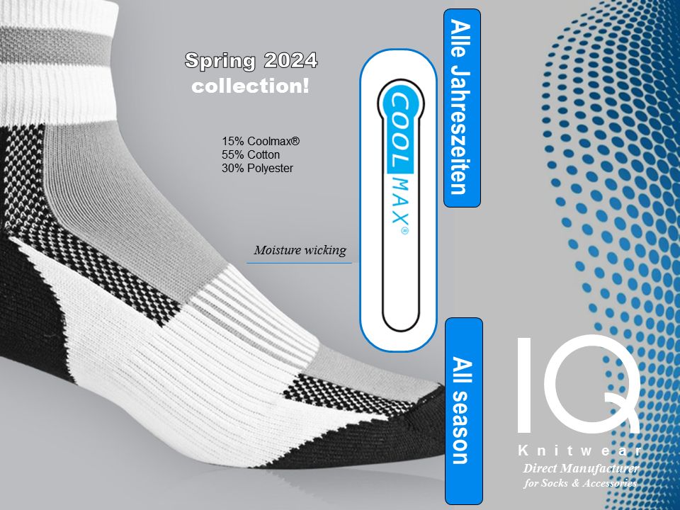 Coolmax(R) and Cotton blend socks: a comfortable and functional sock ...
