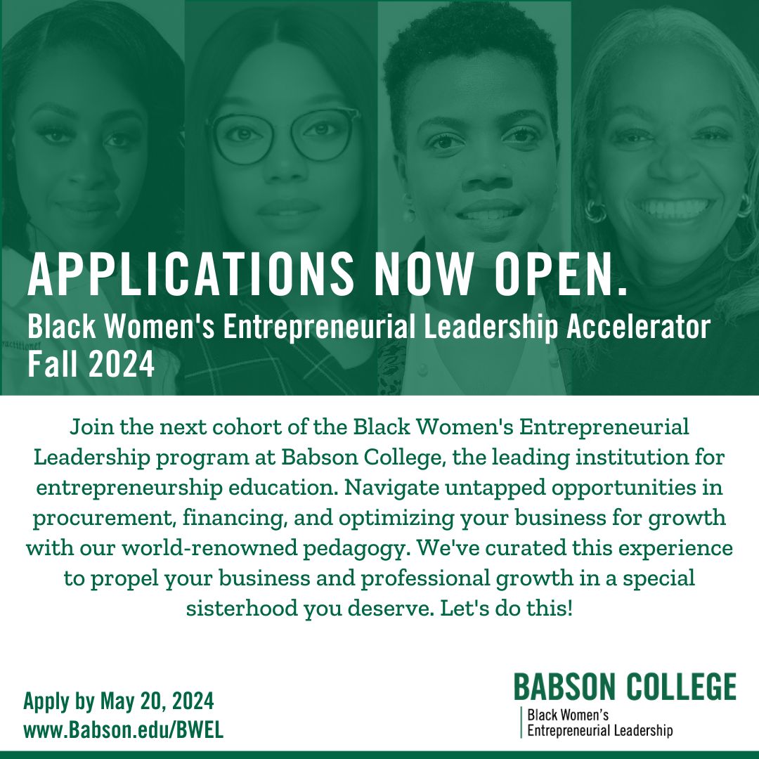 Alice Stone on LinkedIn: Applications are now open for Babson's Black ...