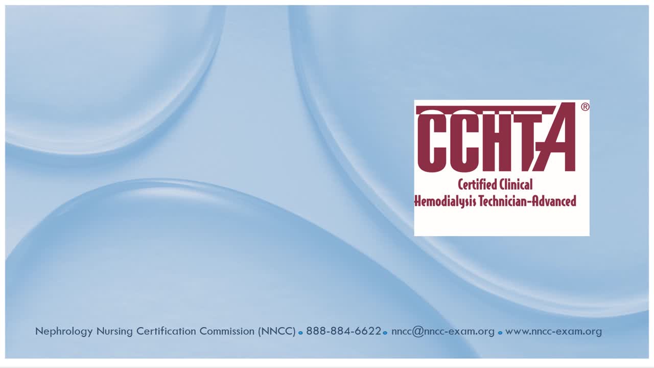 Nephrology Nursing Certification Commission (NNCC) on LinkedIn: CCHT A Nephrology Nursing Certification Commission (NNCC) on LinkedIn: CCHT A