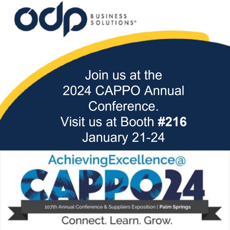 ODP Business Solutions on LinkedIn: Come visit our team at CAPPO this week  and learn about how ODP Business…