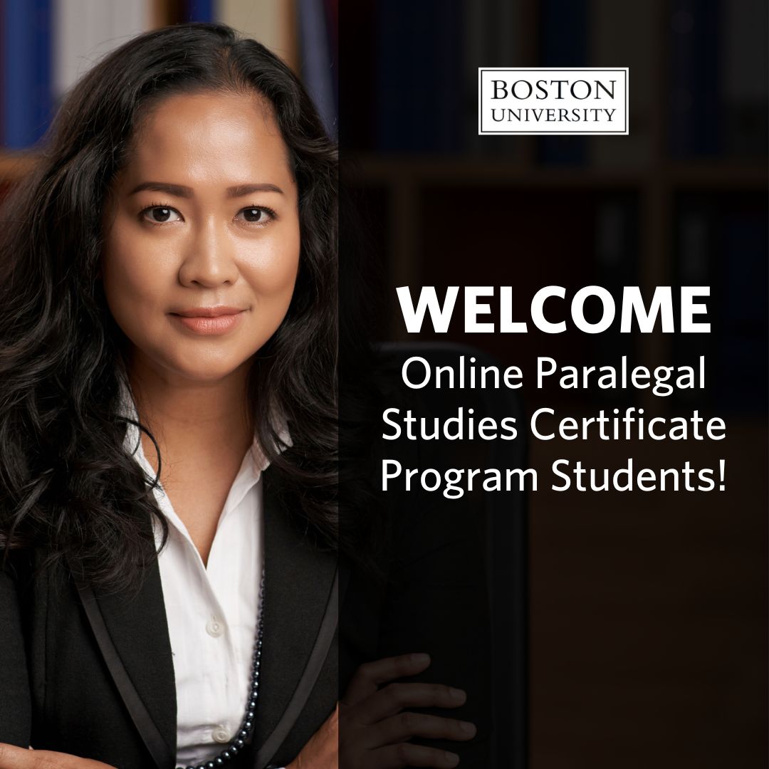 Boston University Paralegal Studies Certificate Program on LinkedIn: # Boston University Paralegal Studies Certificate Program on LinkedIn: #