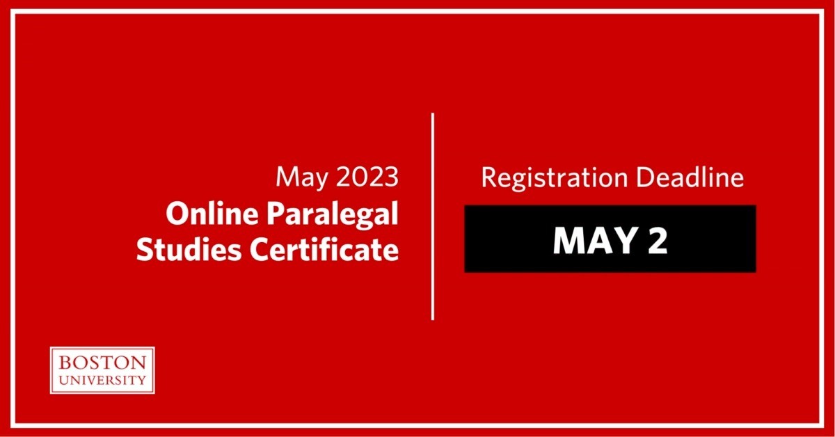 Boston University Paralegal Studies Certificate Program on LinkedIn Boston University Paralegal Studies Certificate Program on LinkedIn