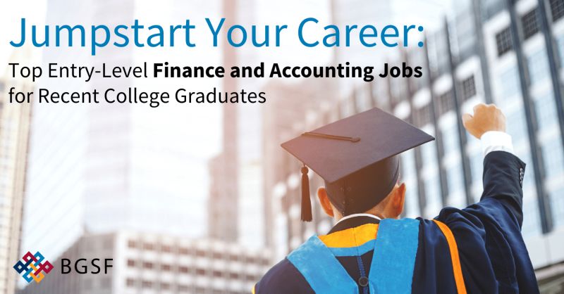 Entry-Level Finance Jobs for Recent Graduates  