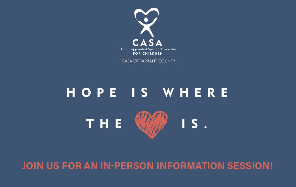 CASA of Tarrant County on LinkedIn: Become a voice for a child in CASA of Tarrant County on LinkedIn: Become a voice for a child in