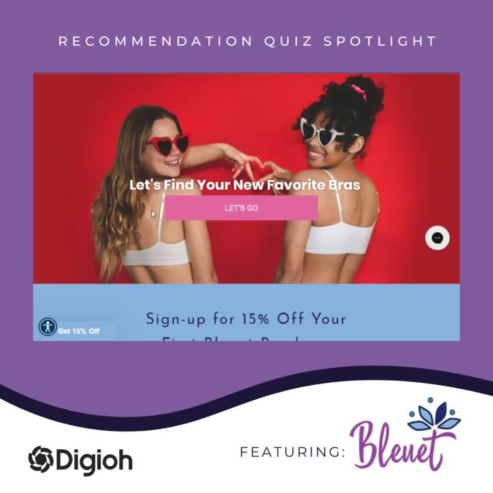Bleuet's fit quiz makes bra shopping easy