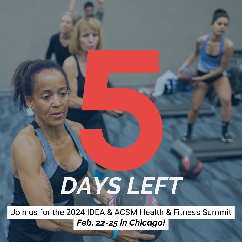 IDEA Health Fitness Association on LinkedIn: #ideafit #hfs24 #fitpro IDEA Health Fitness Association on LinkedIn: #ideafit #hfs24 #fitpro