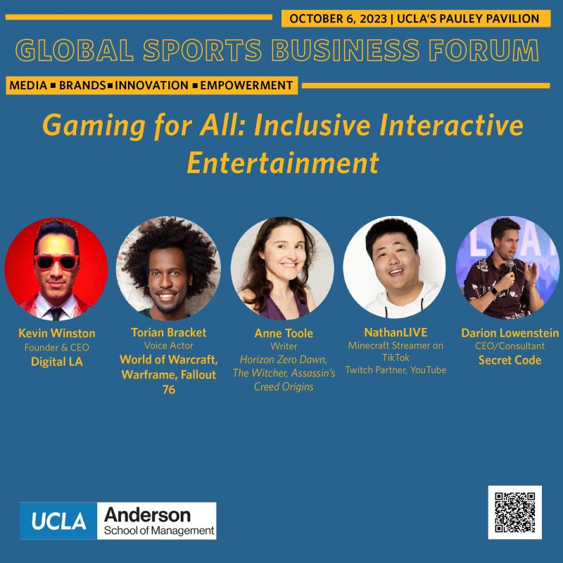 Anne Toole on LinkedIn: Speaking on Diversity in Gaming tomorrow at UCLA