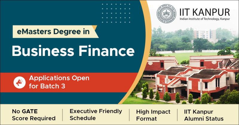 Office of Digital Learning IIT Kanpur on LinkedIn: Masters in Business  Finance - IIT Kanpur Degree