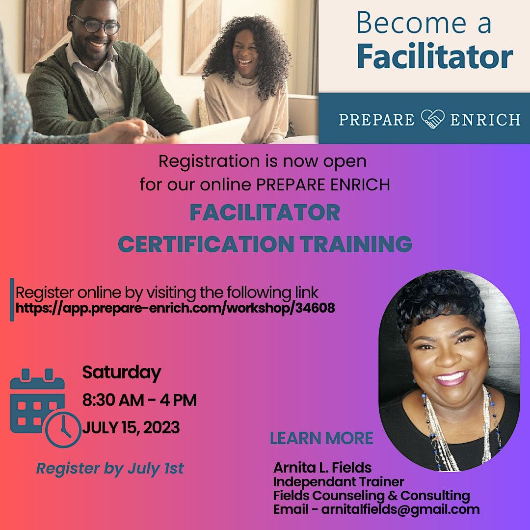 Arnita Fields on LinkedIn: PREPARE ENRICH Facilitator Certification Arnita Fields on LinkedIn: PREPARE ENRICH Facilitator Certification