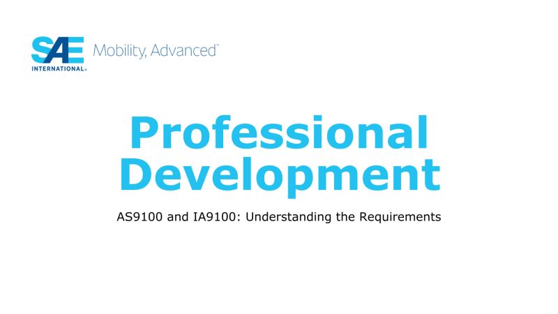 SAE International on LinkedIn: AS9100 and IA9100: Understanding the SAE International on LinkedIn: AS9100 and IA9100: Understanding the