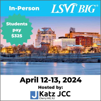 LSVT Global Inc on LinkedIn: In Person LSVT BIG Certification Course LSVT Global Inc on LinkedIn: In Person LSVT BIG Certification Course