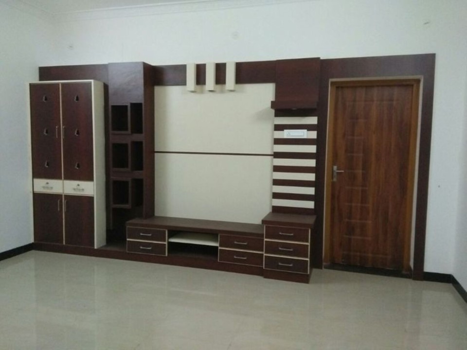 Living Room Tv Cabinet And Pooja Unit