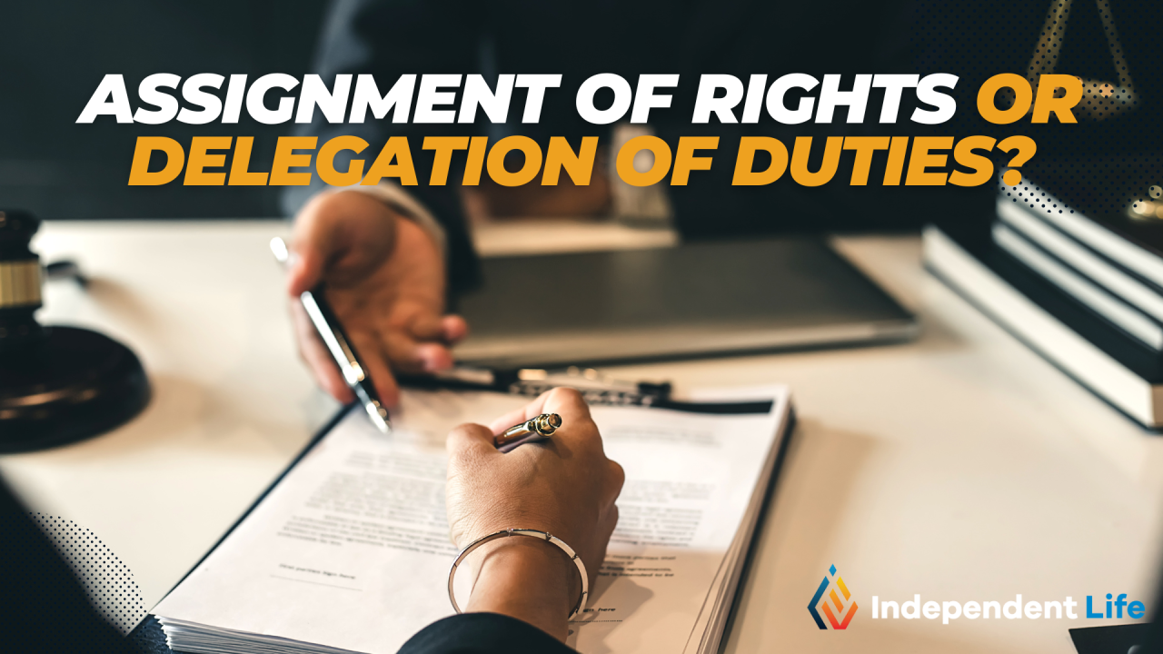 assignment of rights and delegation of duties