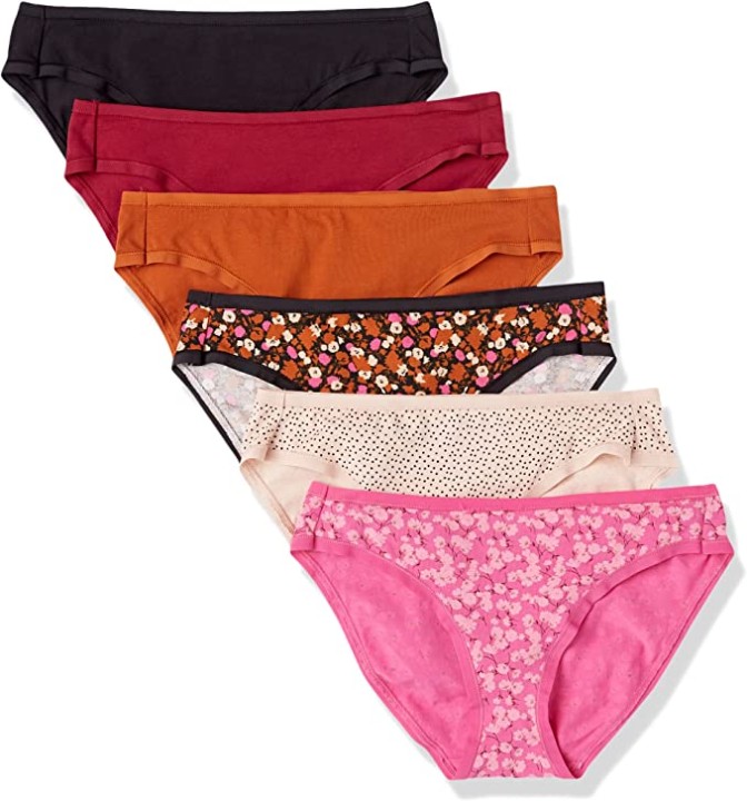 Essentials Women's Cotton Bikini Brief Underwear.