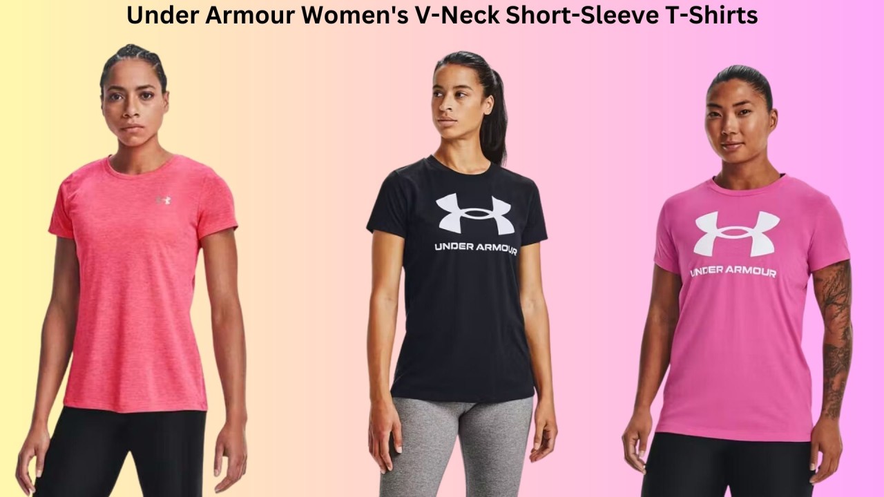 Under Armour Women's V-Neck Short-Sleeve T-Shirts