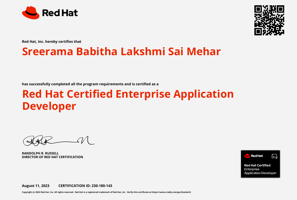 RedHat Certification RedHat Certification