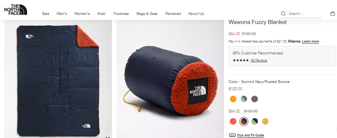 Embrace Winter Warmth with The North Face's Wawona Fuzzy Blanket