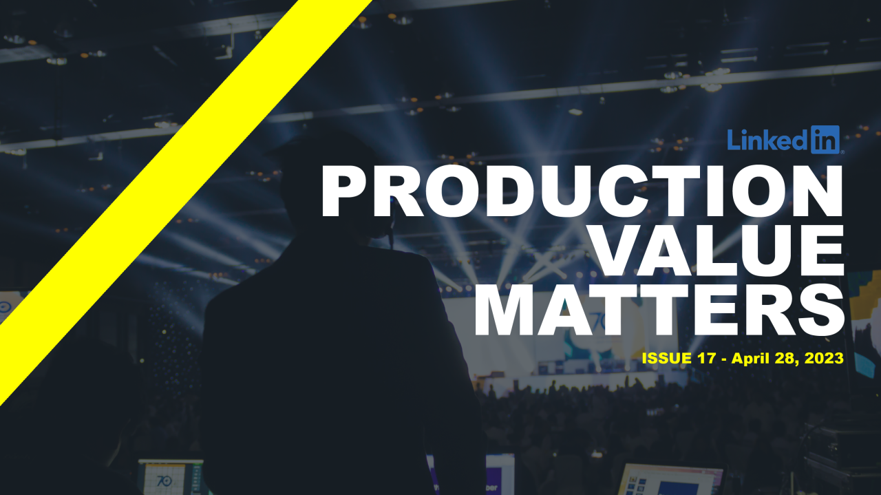 Production Value and Why it is important.
