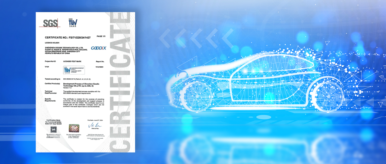 Goodix Technology Achieves ISO 26262 ASIL D Certification for Goodix Technology Achieves ISO 26262 ASIL D Certification for