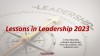 Artwork for New Lessons in Leadership