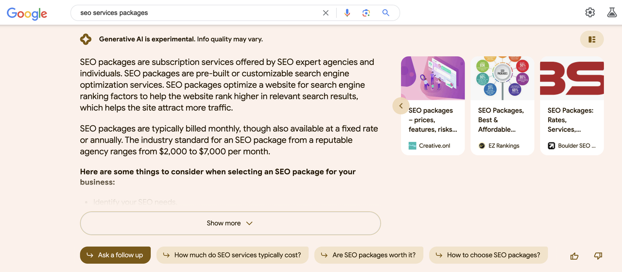 Google's New Search Generative Experience Is Here
