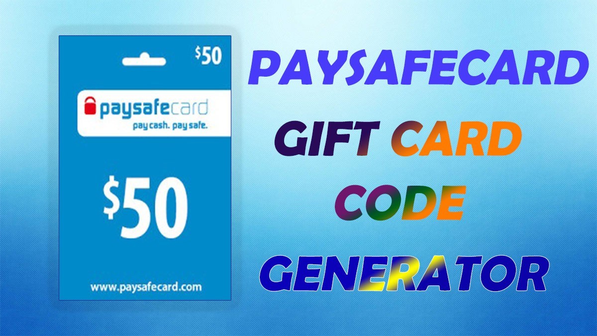 100$ FREE-Paysafecard Gift Cards Code Generator Update 2024
