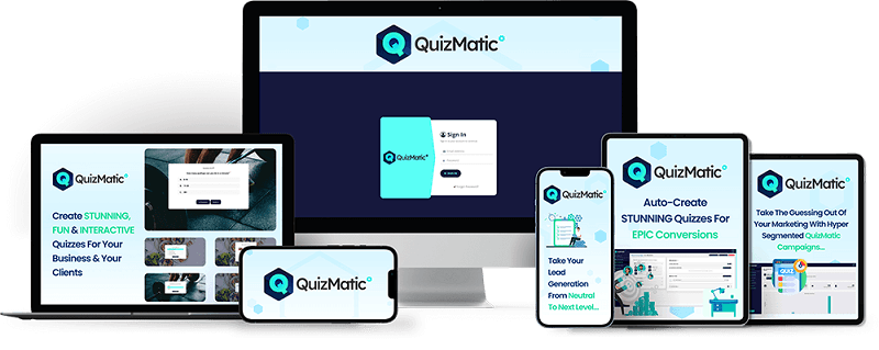 Quizmatic OTO 1 to 5 OTOs’ Links + Bonuses Upsell Quiz matic >>>