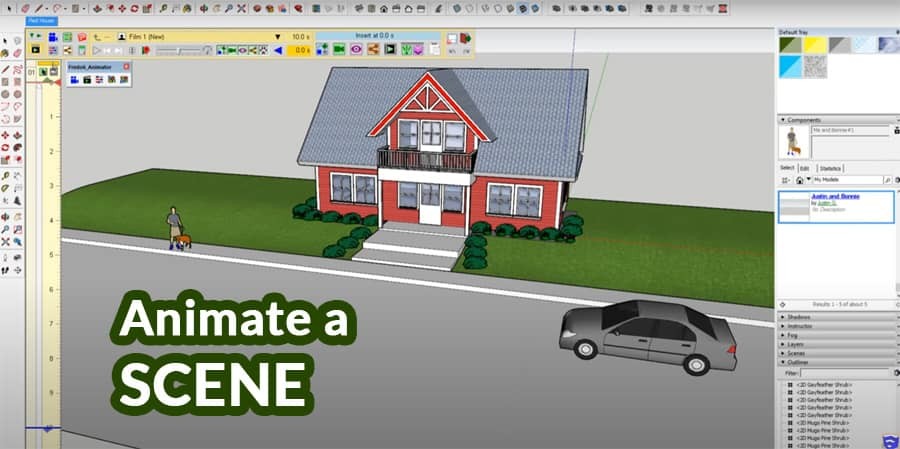 How to animate a scene in SketchUp