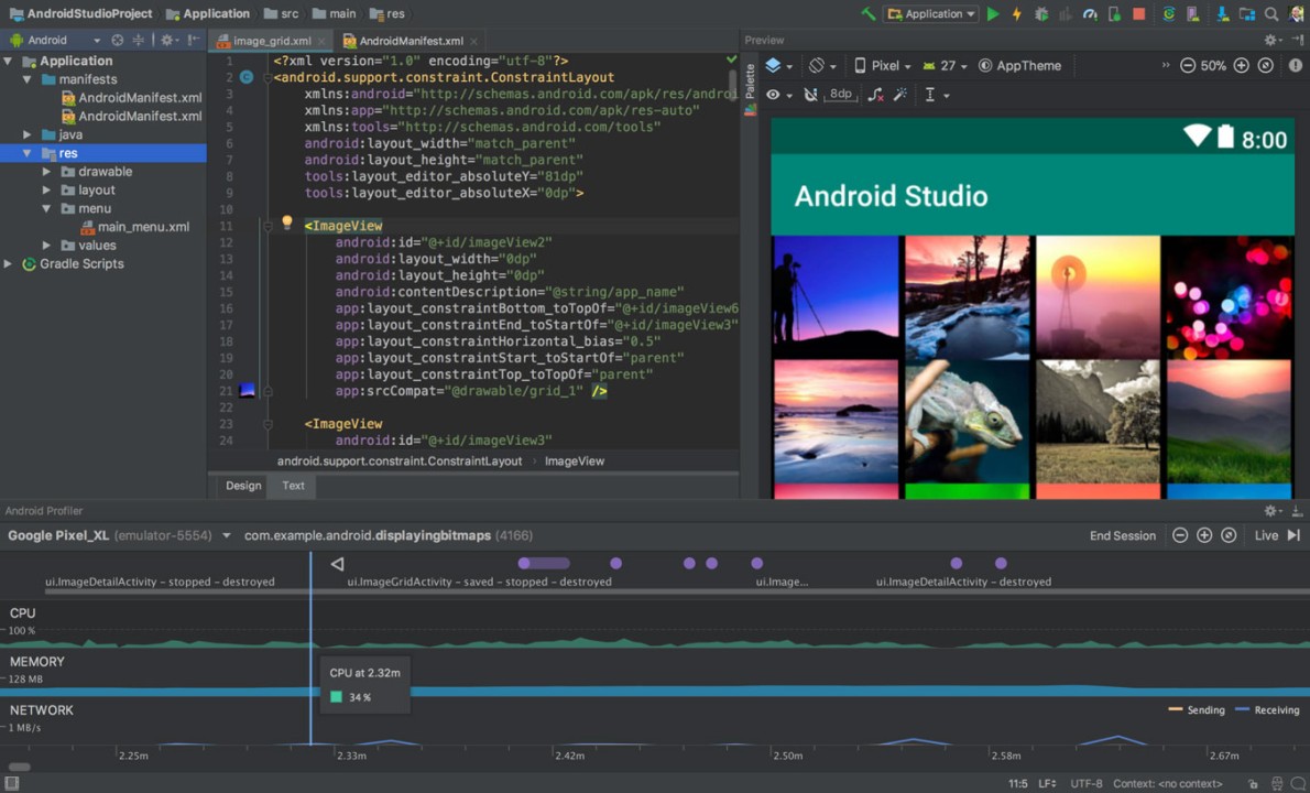 System requirements to download android studio to develops android apps?