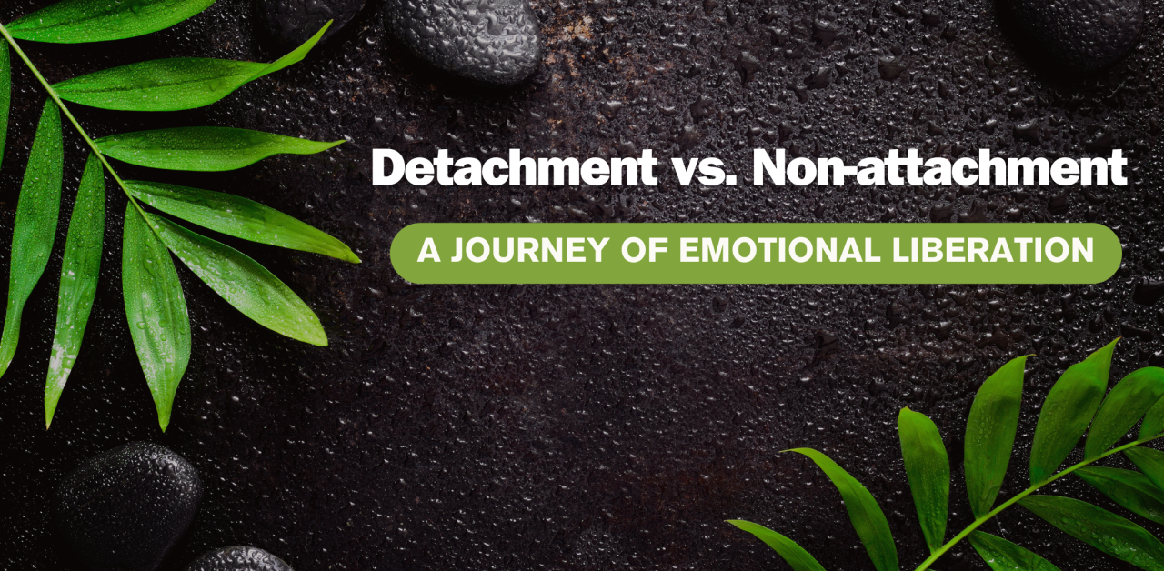 Detachment vs. Non-attachment: A Journey of Emotional Liberation