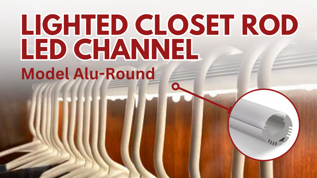 Illuminate Your Closets with the Alu Round LED Channel