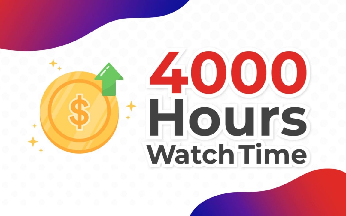 Buy 4000 Watch Hours on Youtube - Cheap & Real